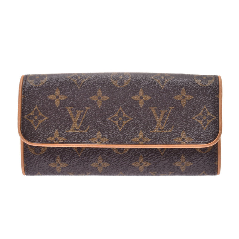 Louis Vuitton Monogram pochette twin PM brown m51854 Unisex Monogram canvas shoulder bag B