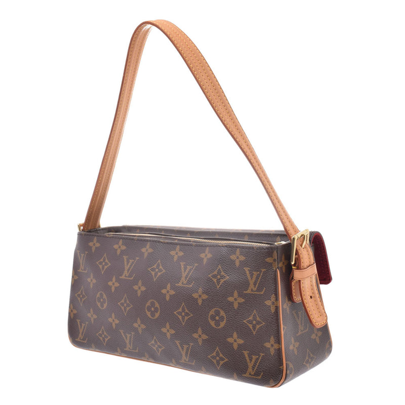 LOUIS VUITTON ルイヴィトン モノグラム ヴィバシテMM ブラウン M51164 レディース モノグラムキャンバス ショルダーバッグ ABランク 中古 銀蔵