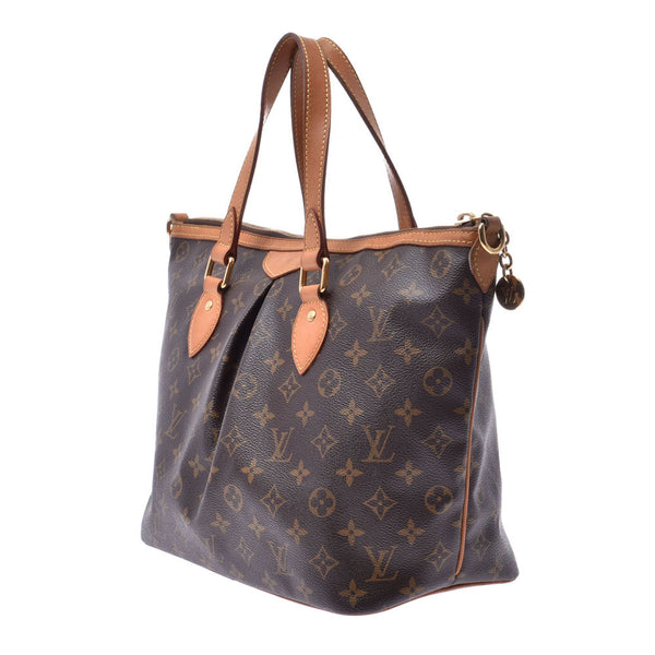 LOUIS VUITTON ルイヴィトン モノグラム パレルモPM 2WAYバッグ ブラウン M40145 ユニセックス モノグラムキャンバス ショルダーバッグ Bランク 中古 銀蔵