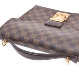 LOUIS VUITTON路易威登Damier Monceau SP Order Brown N48088中性Damier帆布2WAY Bag B二手二手Ginzo