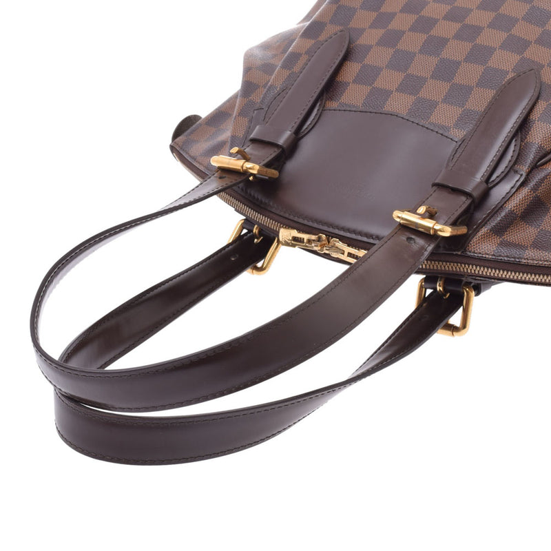 LOUIS VUITTON Louis Vuitton Damier Verona MM Brown N41118 Ladies Damier Canvas Shoulder Bag AB Rank Used Ginzo