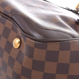 LOUIS VUITTON Louis Vuitton Damier Verona MM Brown N41118 Ladies Damier Canvas Shoulder Bag AB Rank Used Ginzo