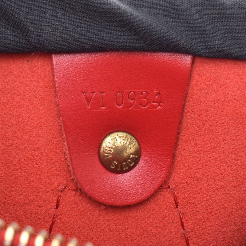 Louis Vuitton Epi Speedy 30 Black Leather Boston Bag VI0934 Vintage Good
