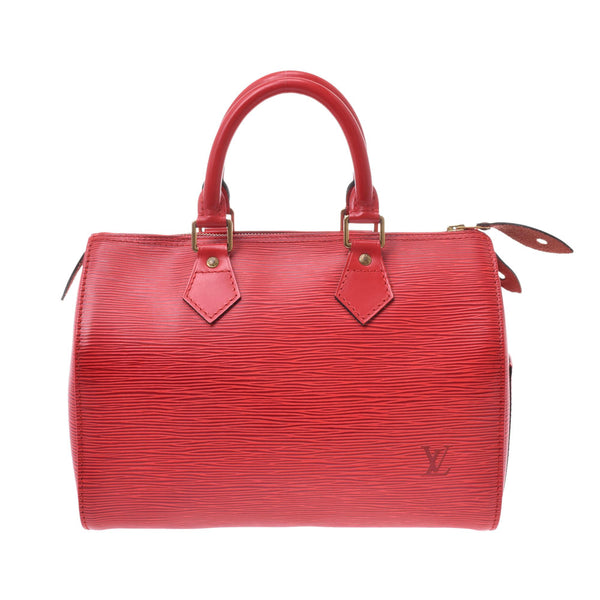 25 14127 Louis Vuitton speedy red レディースエピレザーハンドバッグ