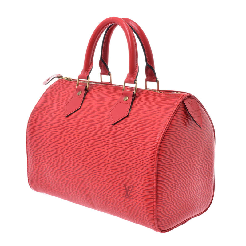 25 14127 Louis Vuitton speedy red レディースエピレザーハンドバッグ