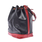 LOUIS VUITTON Louis Vuitton epinoe bi-color (red/black) M44017 women's epinero shoulder bag B-rank used silver