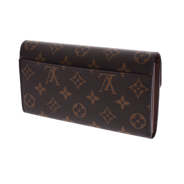 Louis Vuitton Monogram portage Soleil Sara brown m60531 Unisex Long Wallet