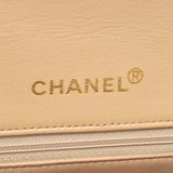 CHANEL Mattelasse Chain Shoulder Bag Beige Gold Hardware Ladies Lambskin Shoulder Bag B Rank Used Ginzo