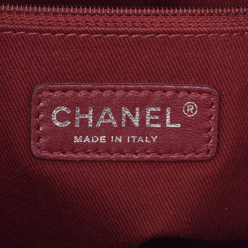 Chanel Deauville Red Ladies Canvas Tote Bag CHANEL Used