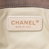 CHANEL CHANEL Matrasse Chain Shoulder Bag Tea Gold Metal Fittings Women's Calf/Tweed Shoulder Bag B Rank Used Ginzo