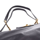 CHANEL Super Model Bag Black Gold Hardware Ladies Caviar Skin Shoulder Bag AB Rank Used Ginzo