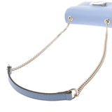 GUCCI Gucci Chain Shoulder Bag Interlocking Outlet Blue Gold Hardware 510304 Ladies Calf Shoulder Bag Shindo Used Ginzo