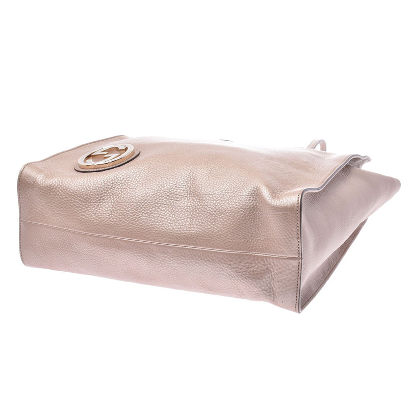 Gucci interrocking Metallic Pink 353581 Womens calf Tote Bag