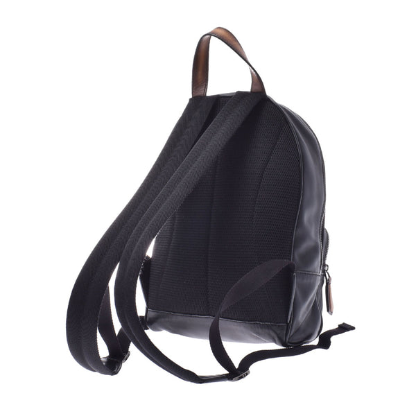 Berluti Berluti Time Off Mini Backpack Calligraphic Black Unisex Leather Backpack Day Pack A Rank Used Ginzo
