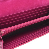 GUCCI Gucci Micro Gucci Fastener Purse Pink Gold Metal Fitting 309760 Ladies Enamel Purse A Rank Used Ginzo
