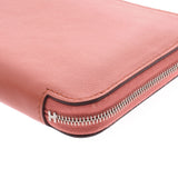 HERMES Hermès a Zapf classic Rosie t-engraved (circa 2015) ladies ' long wallets a-ranked second-hand silver