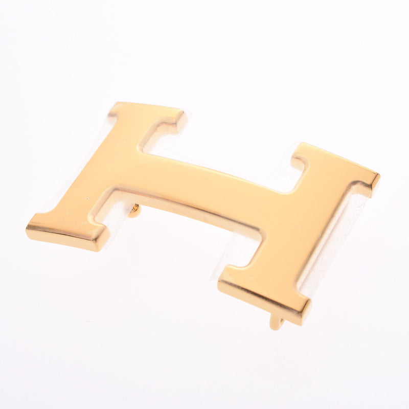 HERMES爱马仕H皮带95厘米可逆黑色/金色黄金硬件D雕刻（约2019年）男士皮带未使用的Ginzo