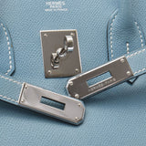 HERMES Birkin 30 Breeze Palladium metal fittings □J engraved (around 2006) Ladies Vow Epson handbag B rank used silver warehouse