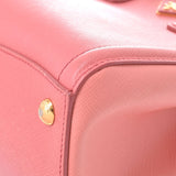 PRADA Prada Handbags Pink Gold Equipment BN2608 Ladies Safiano 2WAY bag A rank used silver possession
