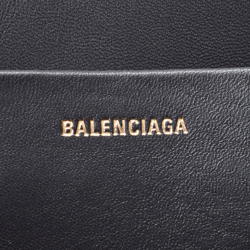 BALENCIAGA瓦伦西亚标志茶系579550中性皮革手包未使用银藏