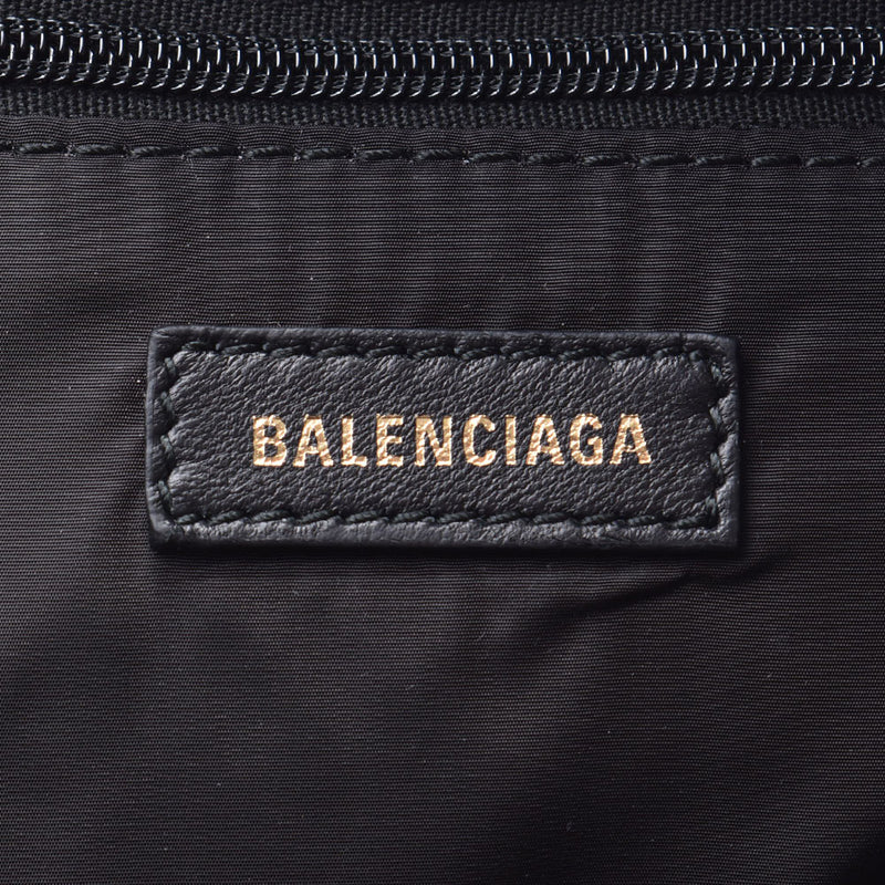 BALENCIAGA 巴伦西亚加背包车轮黑色 / 蓝色 565798 中性尼龙背包日包未使用的银仓库