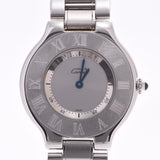 CARTIER Mast 21 Vantian W10109T2 Ladies SS Watch Quartz Silver Dial A Rank Used Ginzo