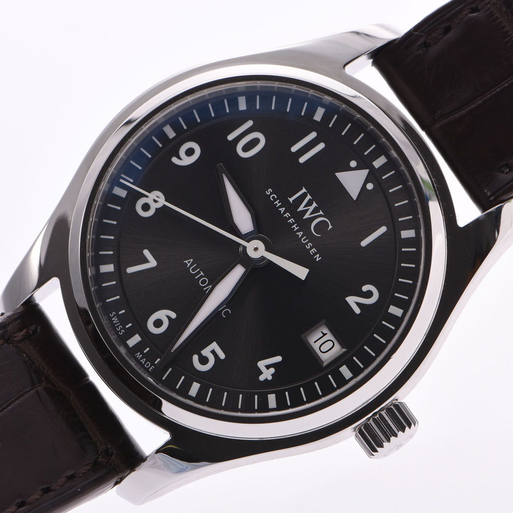 Aランク IW324001 IWC SCHAFFHAUSEN SS/革 アイダブリューシー グレー 