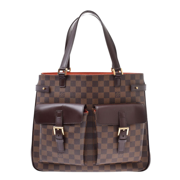 LOUIS VUITTON ルイヴィトン ダミエ ユゼス ブラウン N51128 ユニセックス ダミエキャンバス トートバッグ ABランク 中古 銀蔵