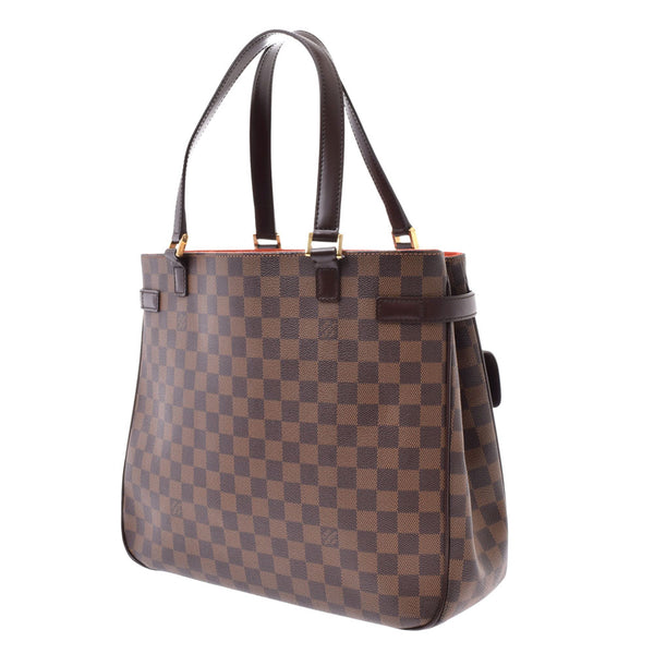 LOUIS VUITTON ルイヴィトン ダミエ ユゼス ブラウン N51128 ユニセックス ダミエキャンバス トートバッグ ABランク 中古 銀蔵