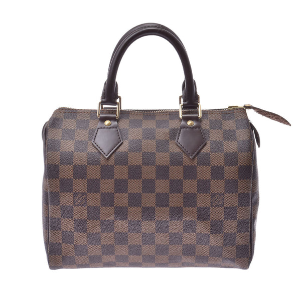 LOUIS VUITTON路易威登Damier Speedy 25 N41532女士Damier帆布手提包A Rank Used Ginzo