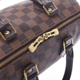 LOUIS VUITTON路易威登Damier Speedy Band Lierre 25棕色N41181男女皆宜的Damier帆布手提包AB等级二手Ginzo