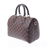 LOUIS VUITTON路易威登Damier Speedy Band Lierre 25棕色N41181男女皆宜的Damier帆布手提包AB等级二手Ginzo