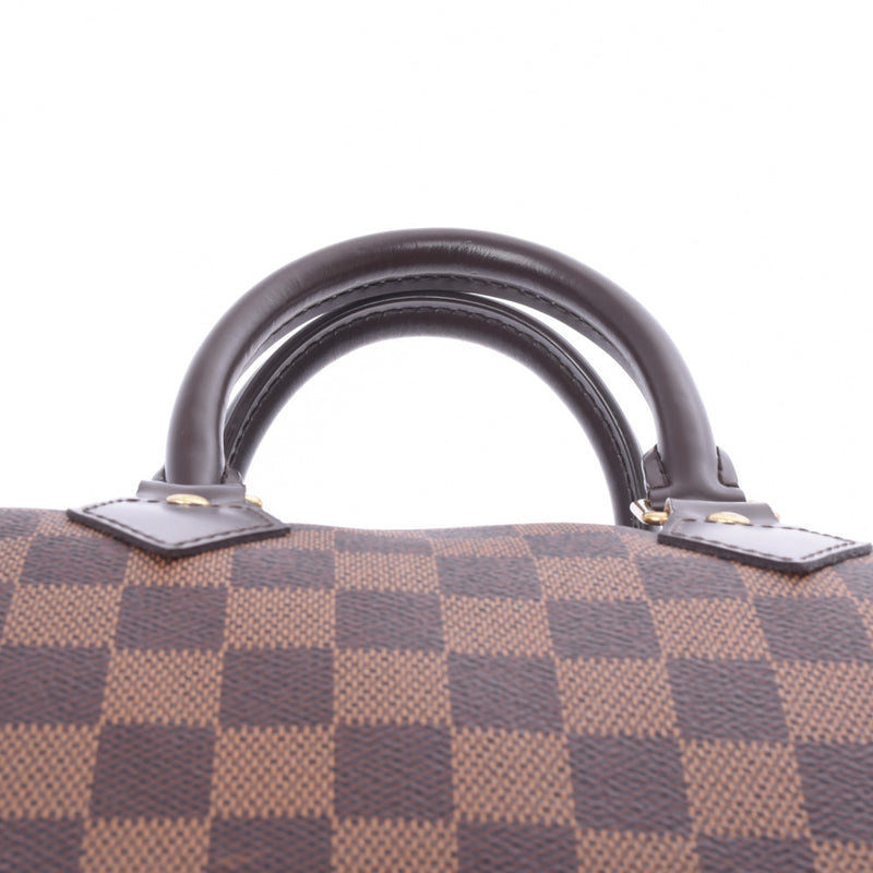 LOUIS VUITTON路易威登Damier Speedy Band Lierre 25棕色N41181男女皆宜的Damier帆布手提包AB等级二手Ginzo