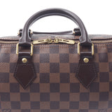 LOUIS VUITTON路易威登Damier Speedy Band Lierre 25棕色N41181男女皆宜的Damier帆布手提包AB等级二手Ginzo