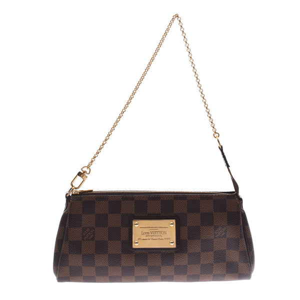 LOUIS VUITTON Louis Vuitton Damier Eva 2WAY Bag Brown N55213 Women's Shoulder Bag AB Rank Used Ginzo