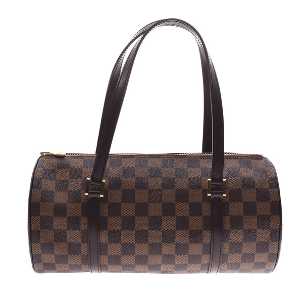 LOUIS VUITTON路易威登Damier Papillon GM棕色N51303女士Damier帆布手提包A级二手Ginzo