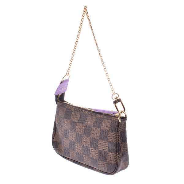 LOUIS VUITTON Louis Vuitton Damier Illustre Mini Accessory Pouch Bellboy Limited Brown Gold Metal Fittings N63003 Ladies Accessory Pouch Shindo Used Ginzo