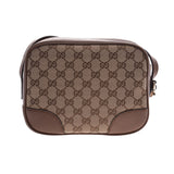 GUCCI Gucci, GG, Outlet Beige, 449413 Ladies Carf/Canvas shoulder bag A rank used silver storey