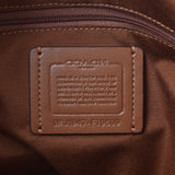 COACH 教练签名出口米色 / 棕色 F79609 中性 PVC / 皮革手提包未使用的银仓库