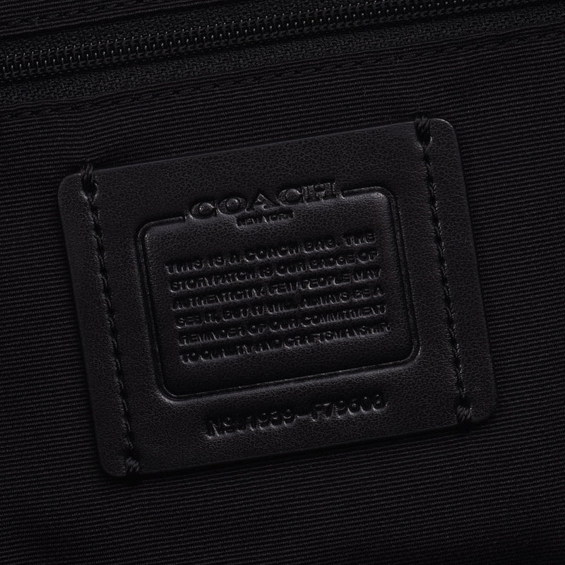 COACH教练手提包黑色F79608中性PVC大手提袋未使用银藏
