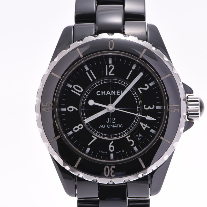 CHANEL Chanel, J12 38mm H0685 Menzkuro ceramic /SS wrist/black, black and white, A-rank, used silver storehouse