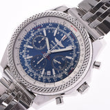 BREITLING Bentley A25362 men's SS watch automatic winding blue dial A rank used Ginzo