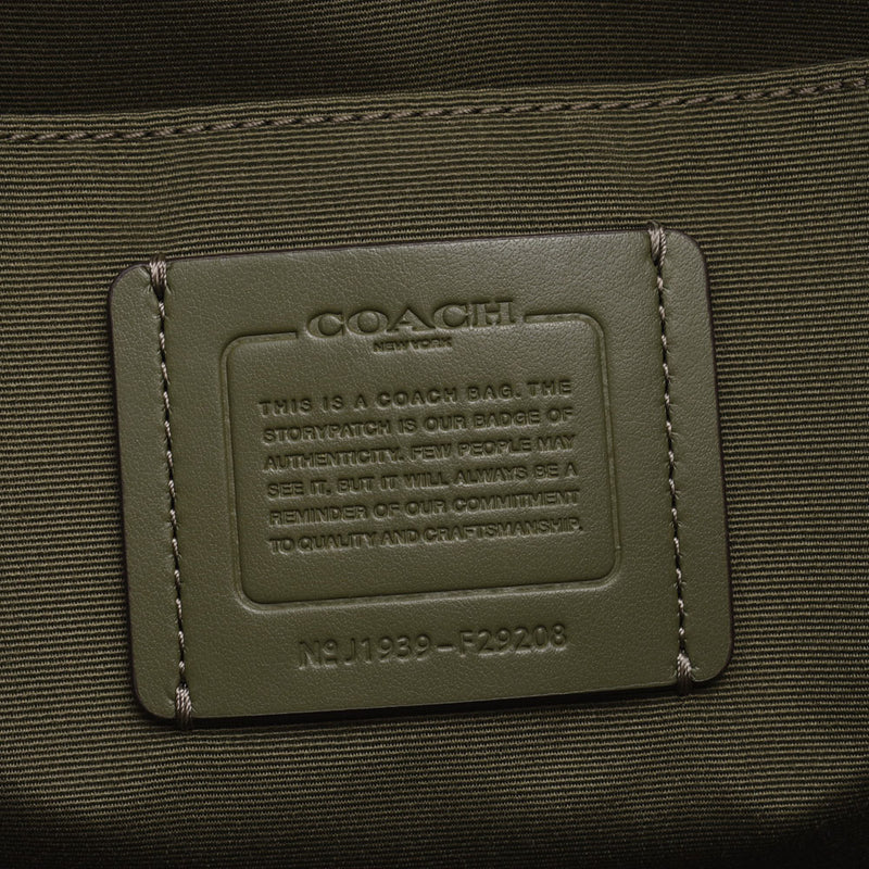 COACH教练大手提袋米色/卡其色F299208中性PVC/皮革手提包未使用银藏