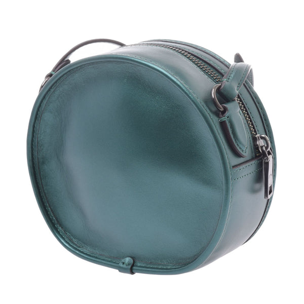 COACH Coaches Roundtype Outlet. Metallic Green Silver Gold F29794 Ladycholder: Unused Ginzo (silver)