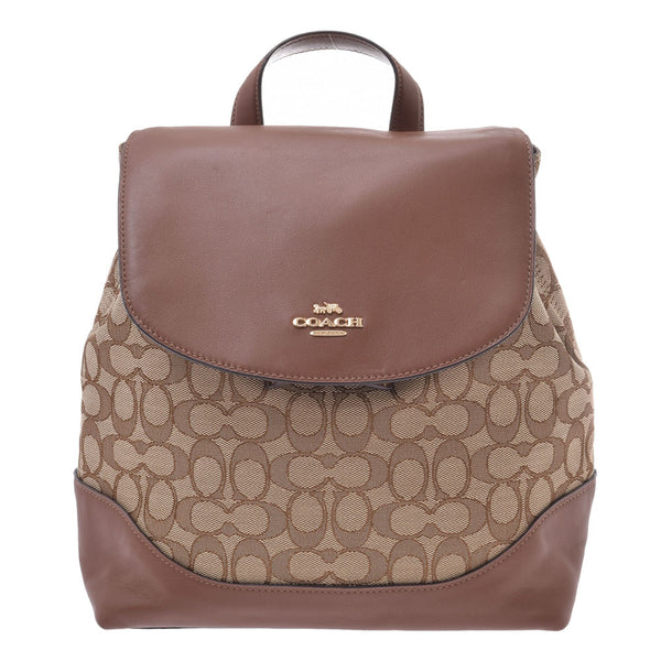 Coach elle backpack 2025 in signature jacquard