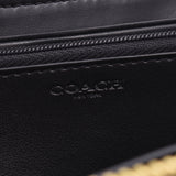 COACH 教练签名大拉链钱包出口米色 / 黑色 F54630 女士 PVC / 皮革长钱包未使用的银藏