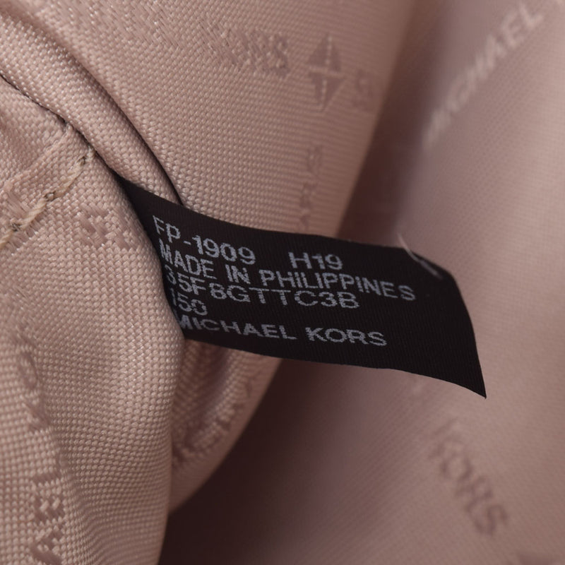 MICHAEL KORS MICHAEL KORS喷气机套装项目棕色/白金硬件35F8GTTC3B女士PVC /皮革单肩包未使用Ginzo