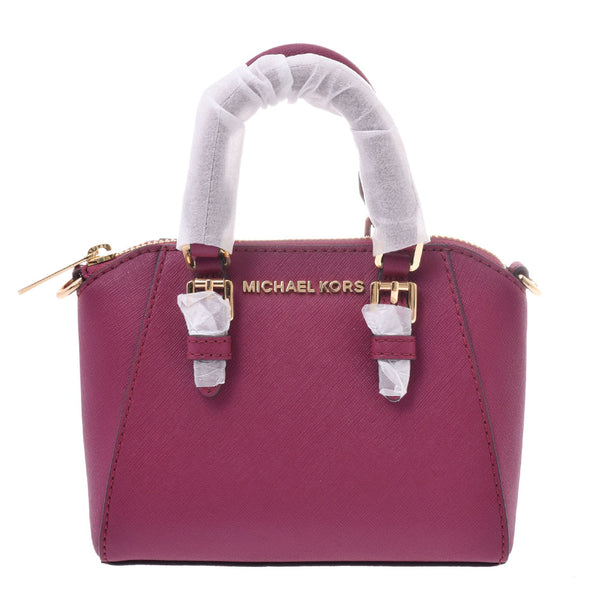 Michael Kors マイケルコース クロスボディバッグ ミニ マゼンタ(パープル系) ゴールド金具 35H9GGFC6L レディース カーフ ショルダーバッグ 未使用 銀蔵