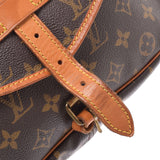 ●「LOUIS VUITTON = Louis Vuitton Monogram Somur 30 Brown M42256 = Unisex Monogram Canvas Shoulder Bag B Rank used silverware