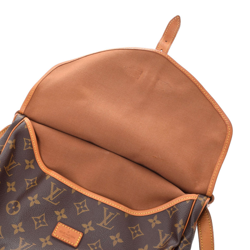 ●「LOUIS VUITTON = Louis Vuitton Monogram Somur 30 Brown M42256 = Unisex Monogram Canvas Shoulder Bag B Rank used silverware